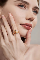 Cicy Bell Womens 18K Gold Plated Rings