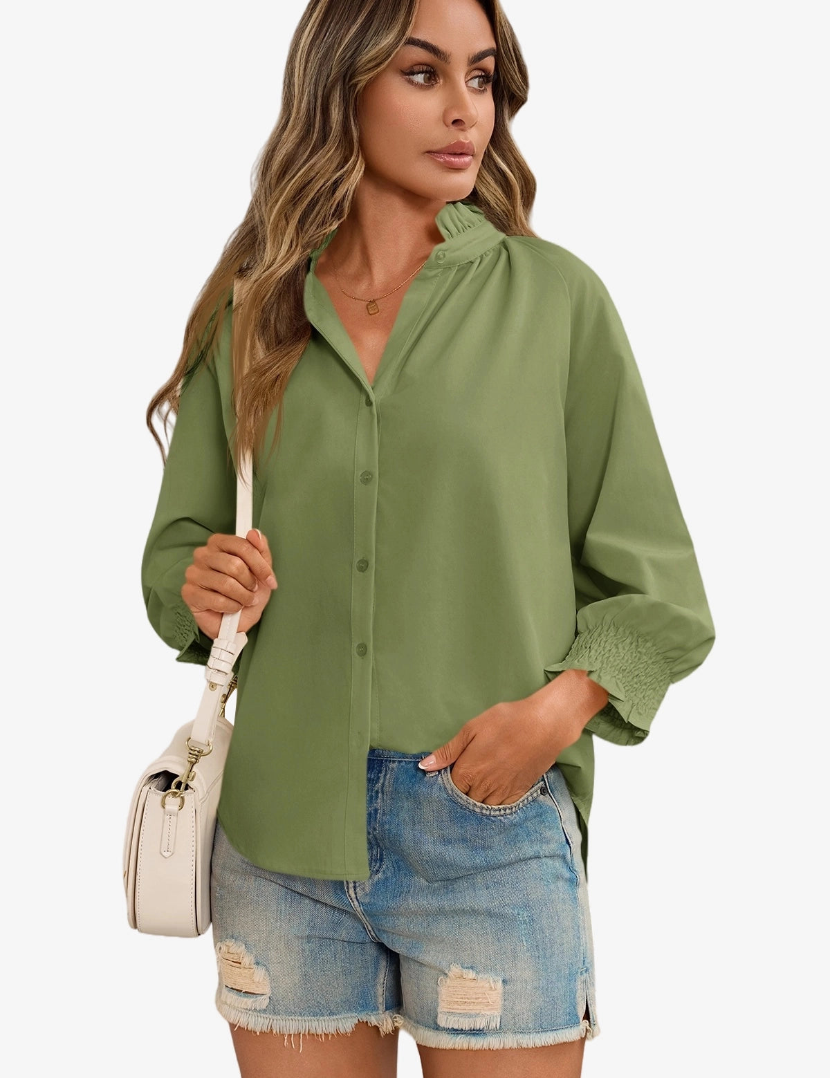 Cicy_Bell_Womens_Army_Green_Button_Down_Shirts_1-1_4.webp
