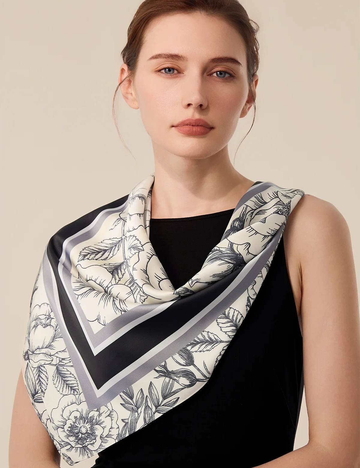 Cicy_Bell_Womens_Black_Gray_Silk_Scarf_SJ009_3-6..webp