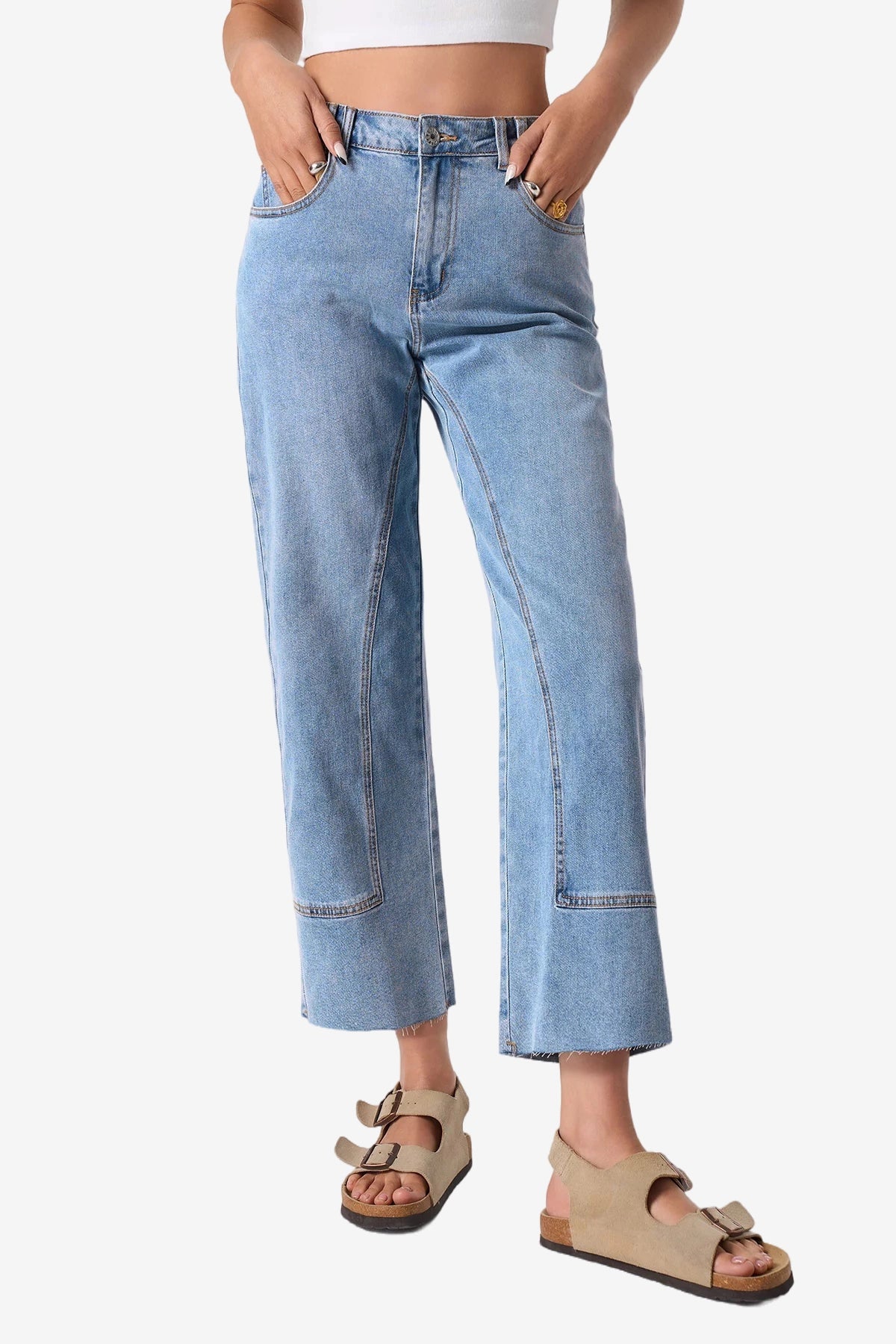 Cicy Bell Womens Light Blue Jeans