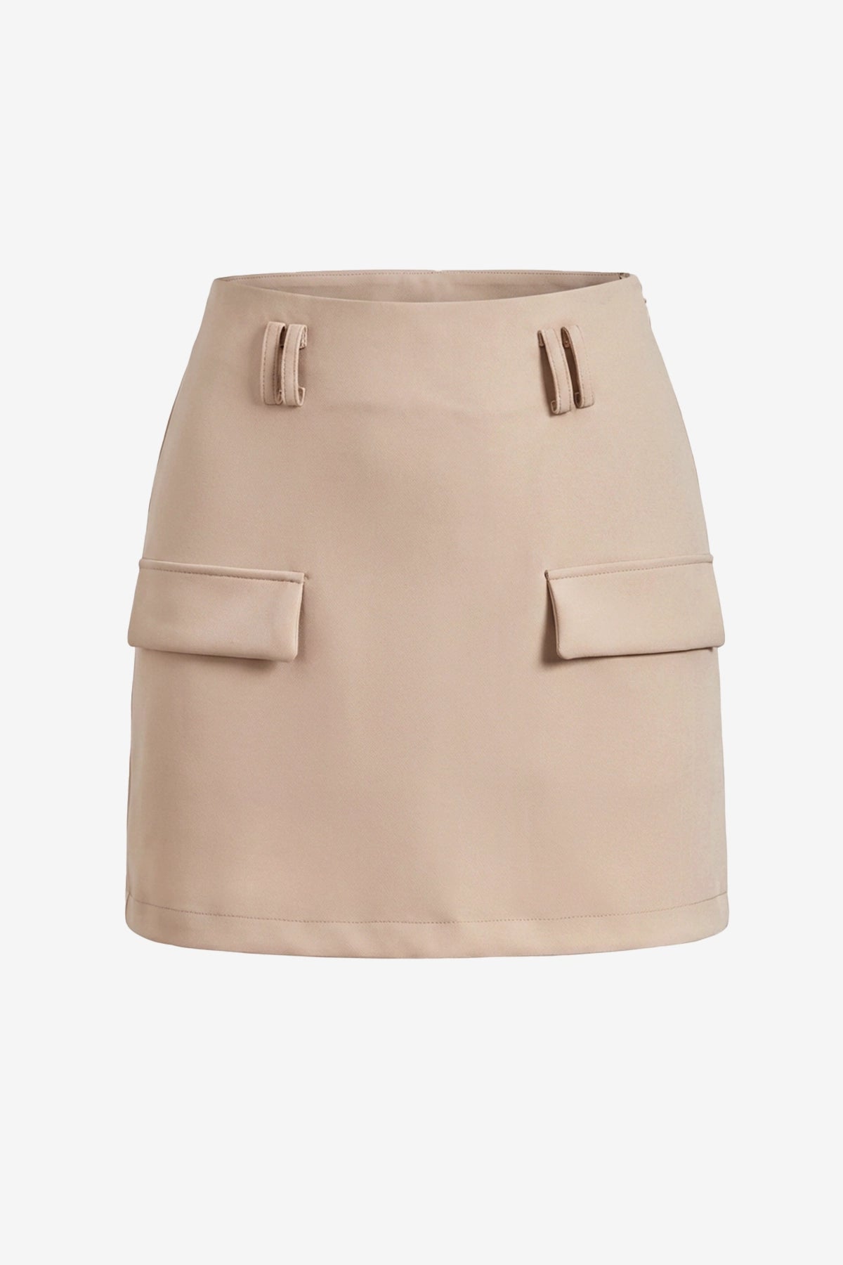 Women's Apricot High-Waisted Mini Skirts | CicyBell