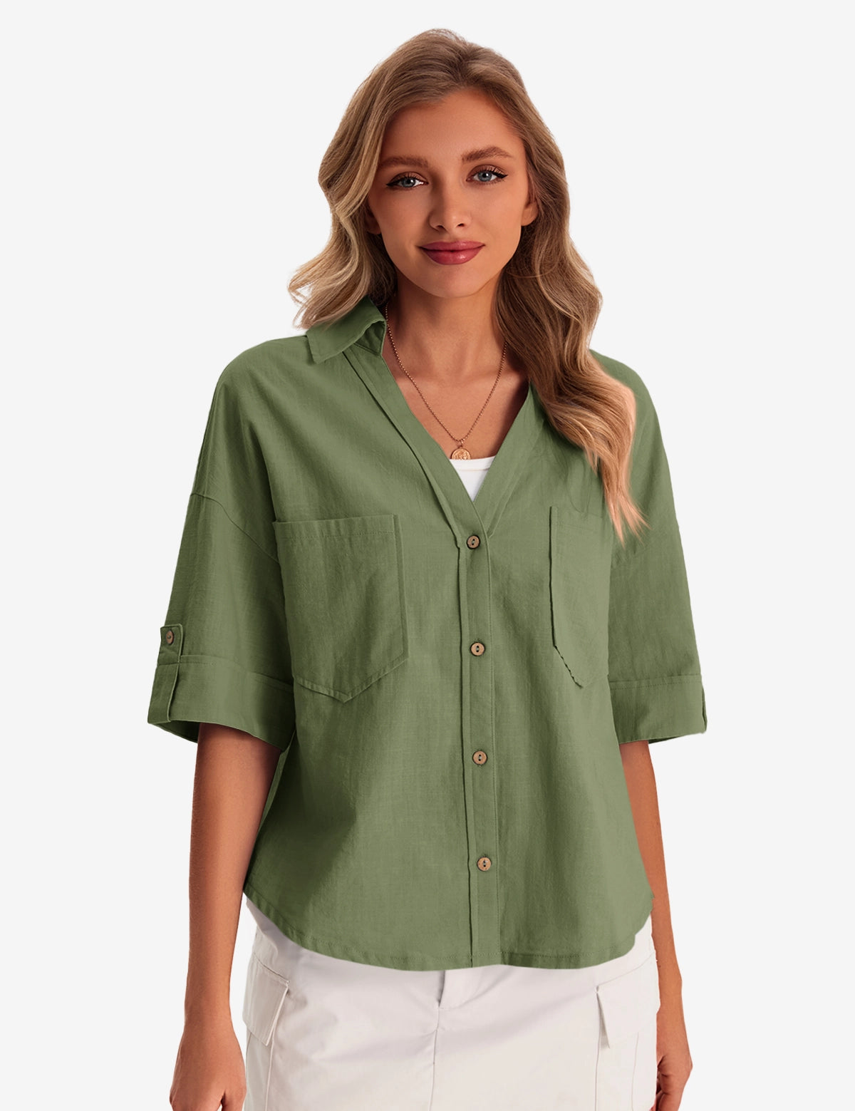 Cicybell-Woman-ArmyGreen-Blouses-G3P798_2.webp