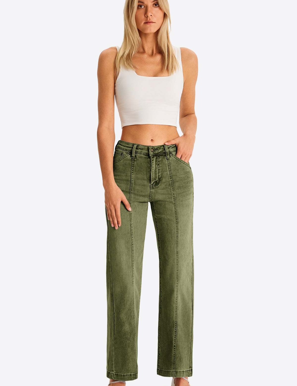 Cicybell-Woman-ArmyGreen-Jeans-H5N977_1.jpg