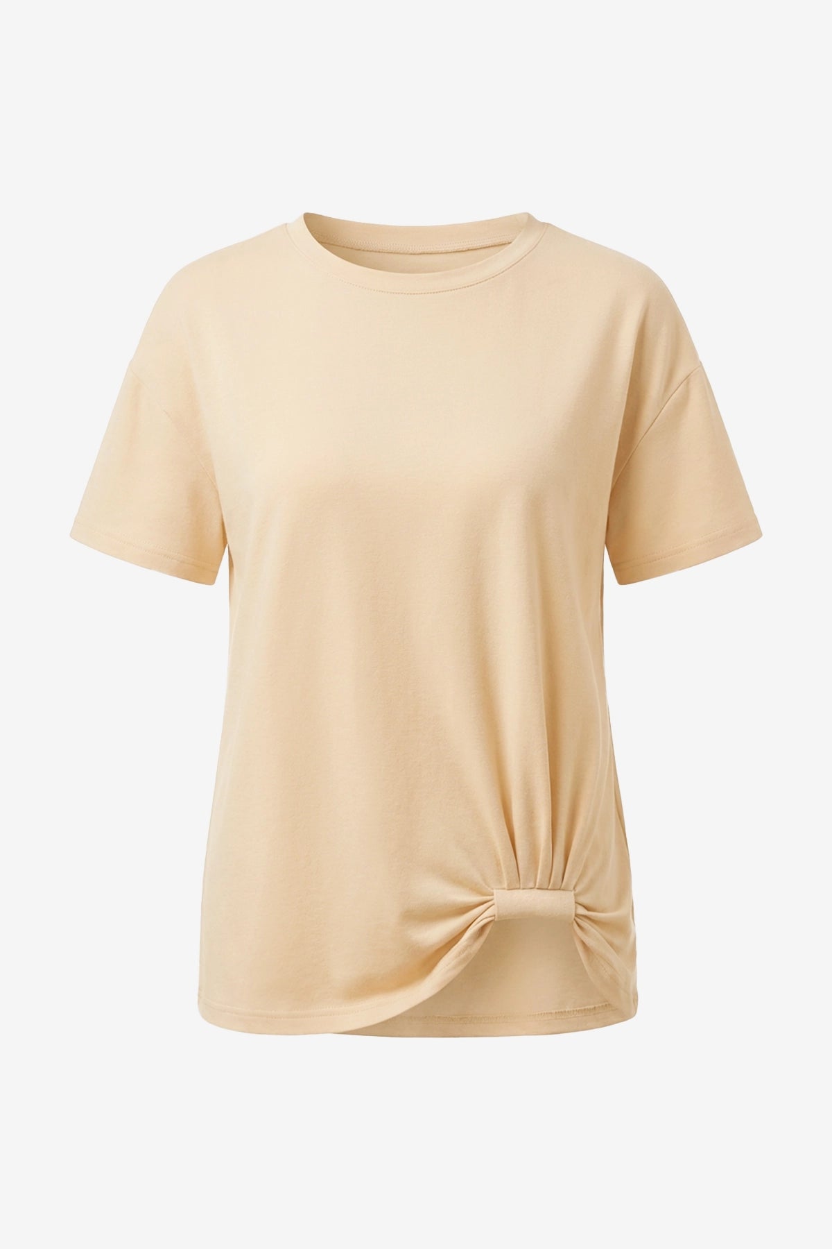 Womens Beige Crew Neck T Shirts | CicyBell