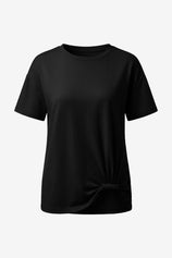 Womens Black Crew Neck T Shirts | CicyBell