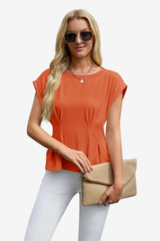 Womens Brick Red Cap Sleeve Tank Tops | CicyBell