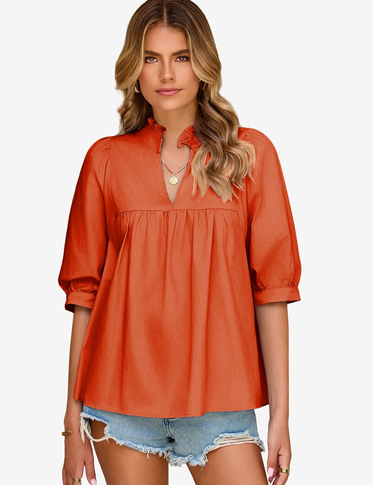 Cicybell-Woman-OrangeRed-Blouse-H4E278_4.webp