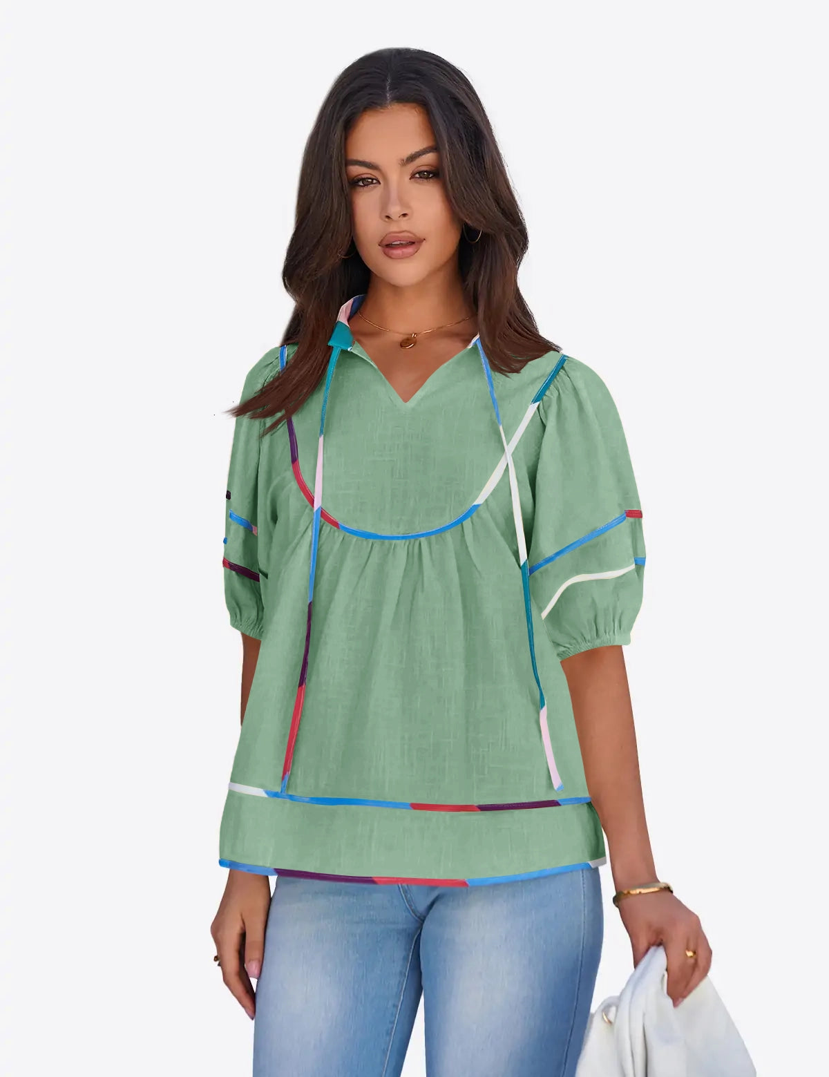 Cicybell-Woman-PeaGreen-Tops-M1T417_1.webp