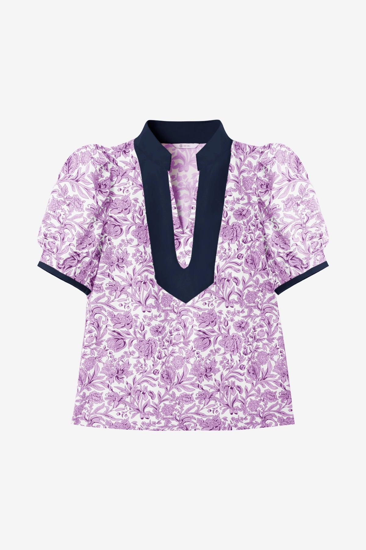 Womens Purple Puff Sleeve Blouses | CicyBell