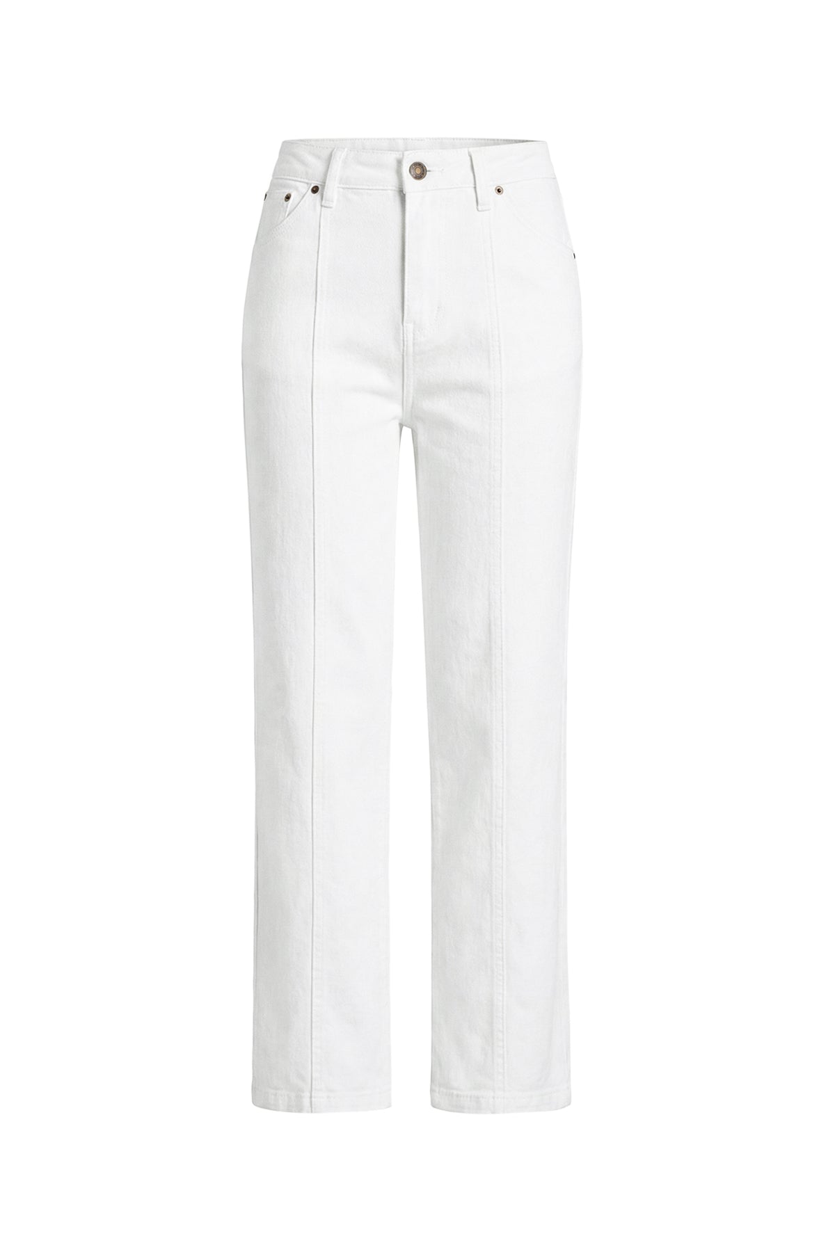 Womens White High Waisted Baggy Jeans | CicyBell