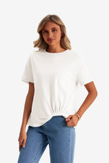 Womens White Crew Neck T Shirts | CicyBell
