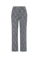WomensWhite Leopard Print High Waisted Baggy Jeans | CicyBell