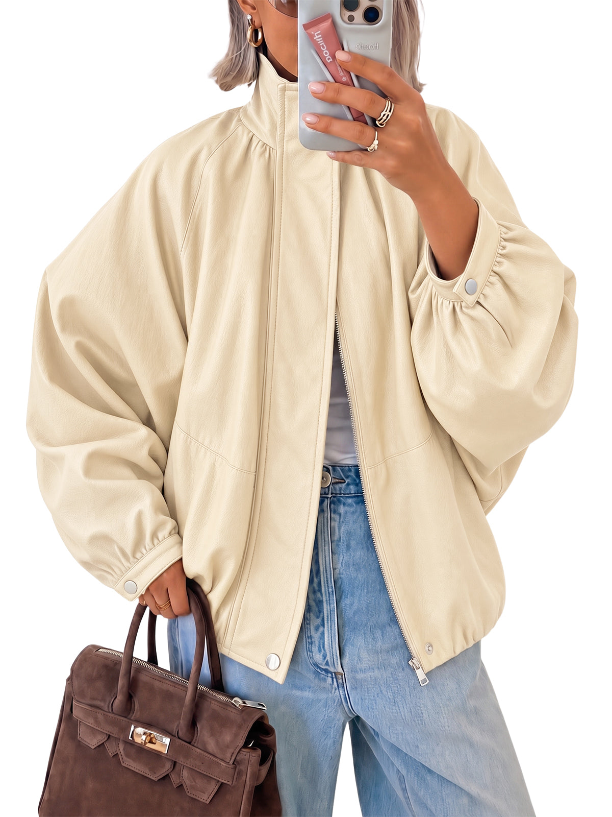 Womens Faux Leather Jackets|Cicy Bell