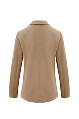 Cicy Bell Womens Dark Khaki Casual Work Blazers
