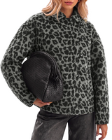 Womens Grey Faux Wool Pea Coat | CicyBell