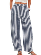 Womens Grey Barrel Dress Pants | CicyBell