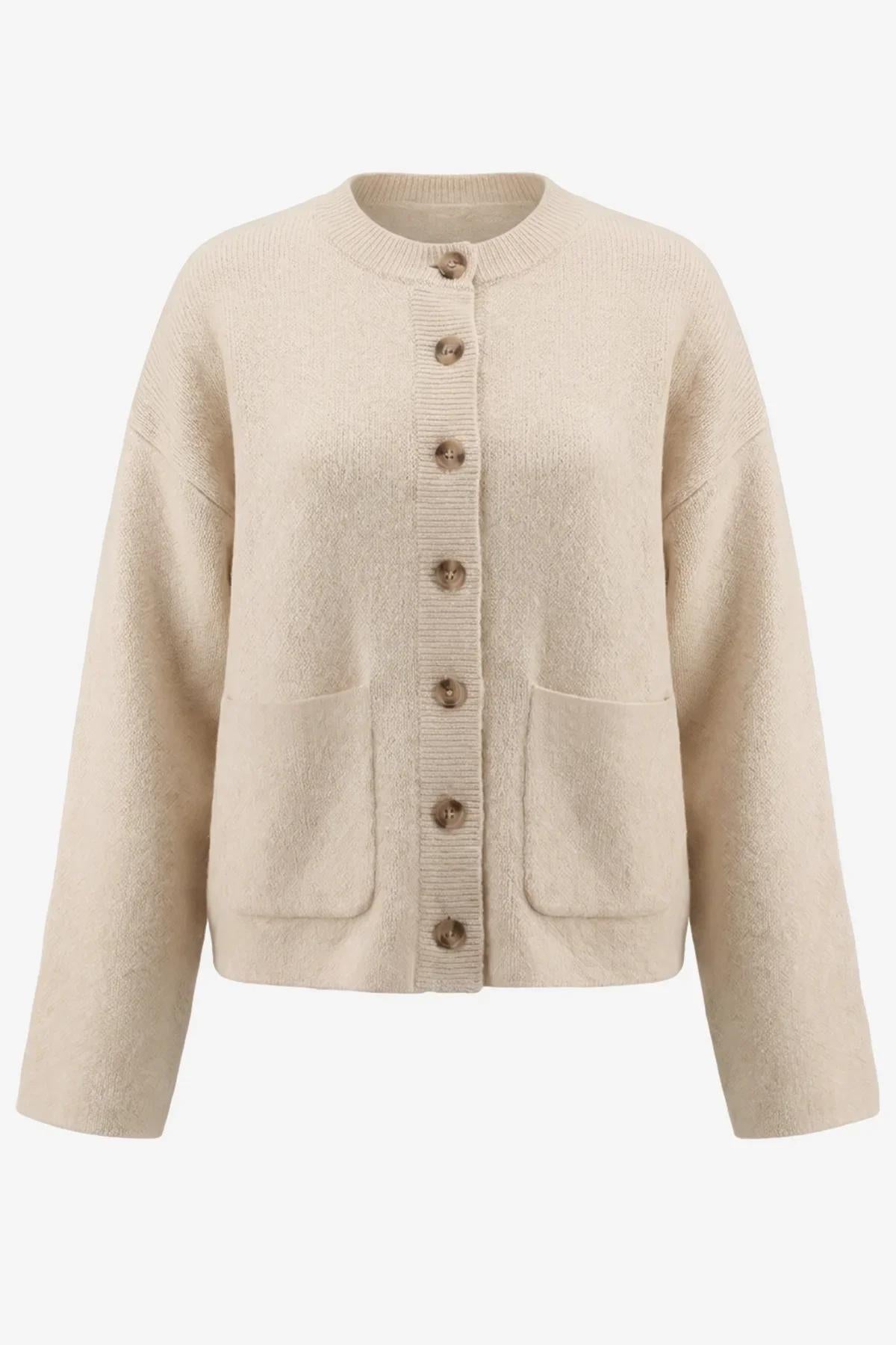 Cicy Bell Womens Beige Cardigans