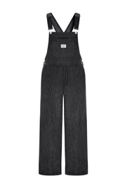 Cicy Bell Womens Black Corduroy Bib Overalls