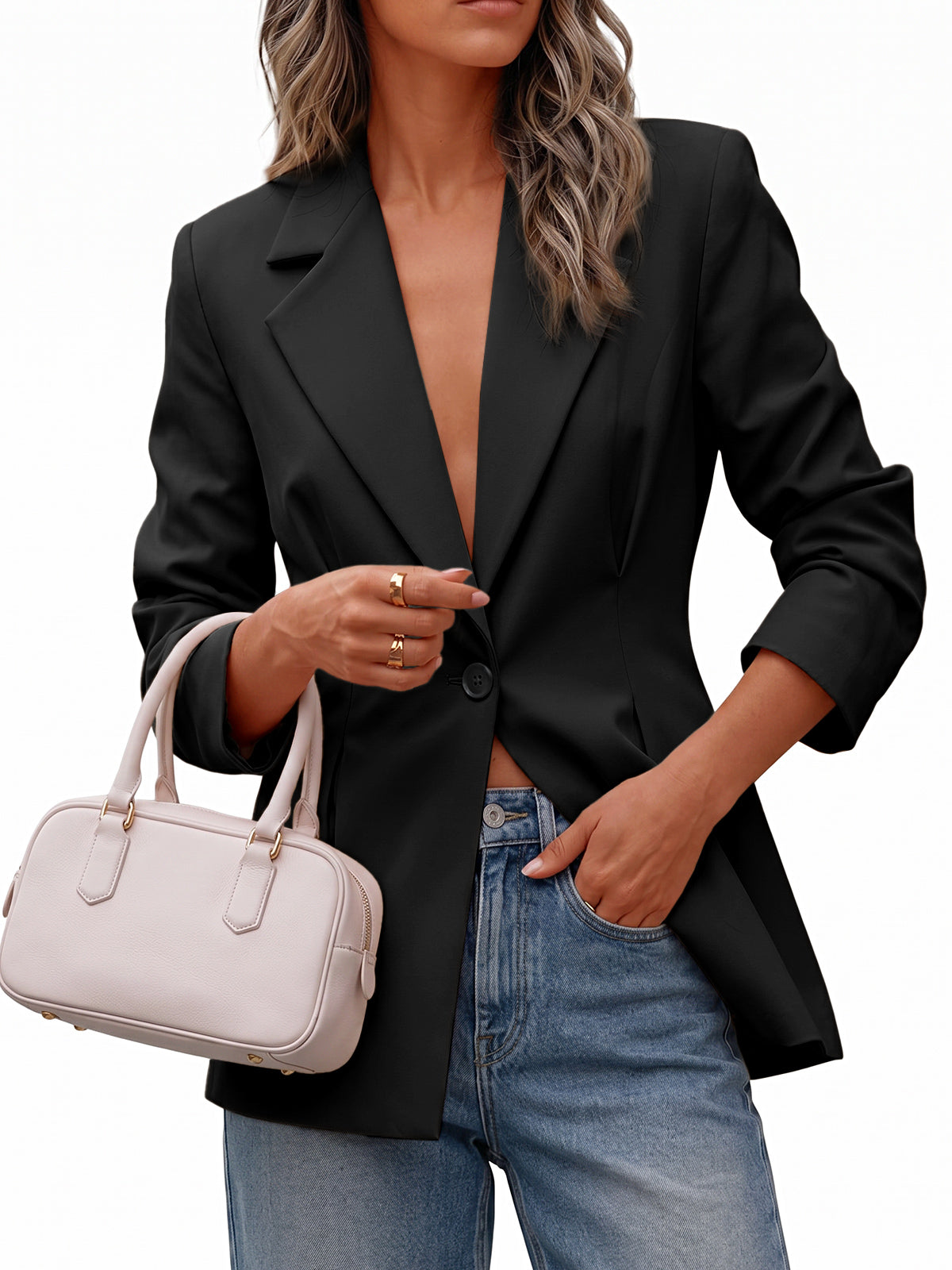 Womens Black Business Casual Suit Jackets  | CicyBell