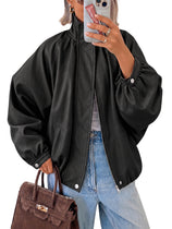 Womens Faux Leather Jackets|Cicy Bell