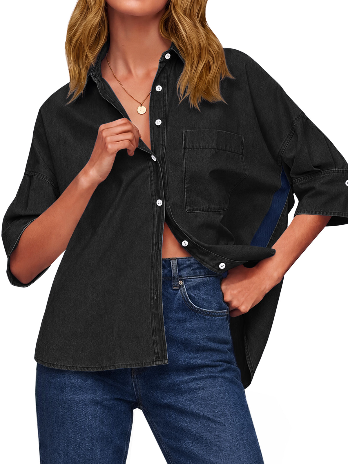 Womens Oversized Denim Jacket|Cicy Bell