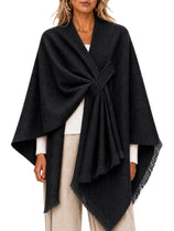 Womens Shawl Wraps Open Front Poncho Sweater | Cicy Bell