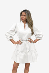 Cicy Bell Womens White Mini Dresses