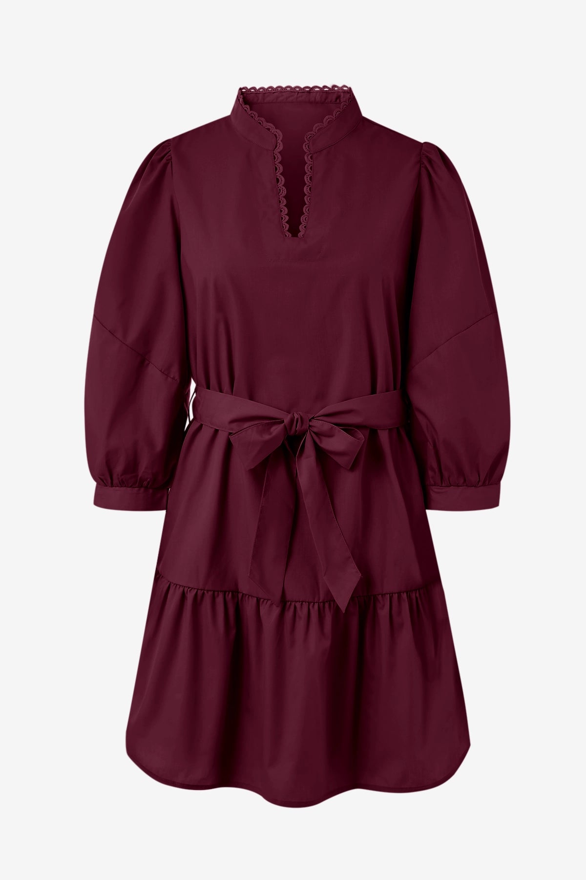 Cicy Bell Womens Wine Red Mini Dresses