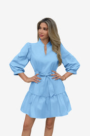 Womens Light Blue Mini Dresses 1