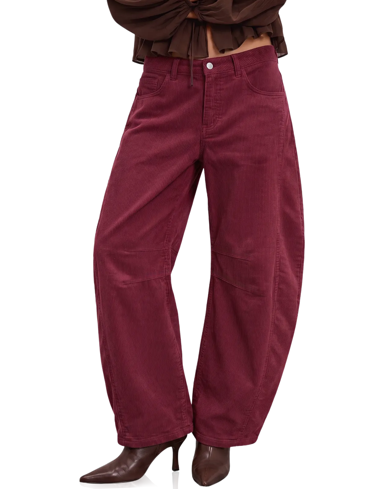 Womens Baggy High Waisted Wide Leg Trouser | Cicy Bell