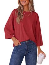 Womens 3/4 Sleeve T Shirts | CicyBell