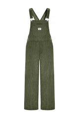 Cicy Bell Womens Army Green Corduroy Bib Overalls