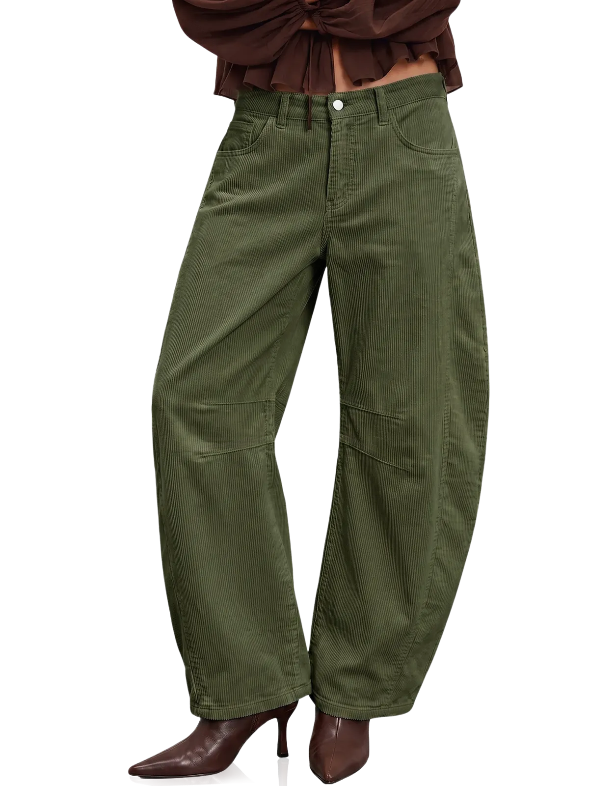 Womens Baggy High Waisted Wide Leg Trouser | Cicy Bell