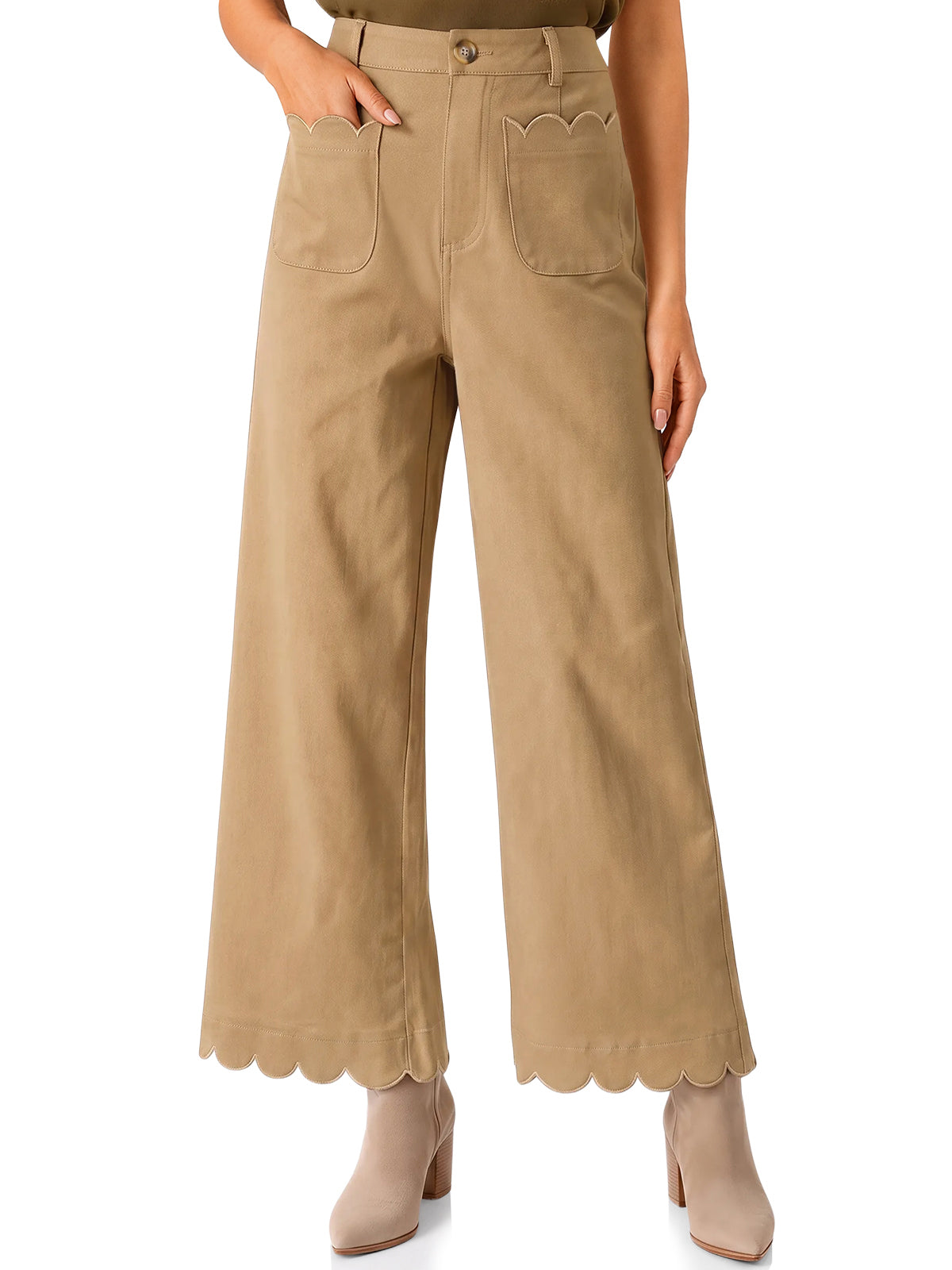 Womens High Waisted Wide Leg Pants | Cicy Bell