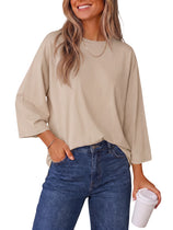 Womens 3/4 Sleeve T Shirts | CicyBell