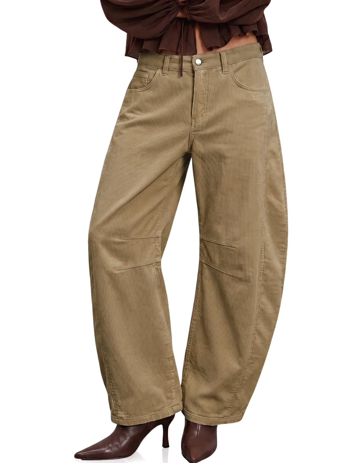 Womens Baggy High Waisted Wide Leg Trouser | Cicy Bell