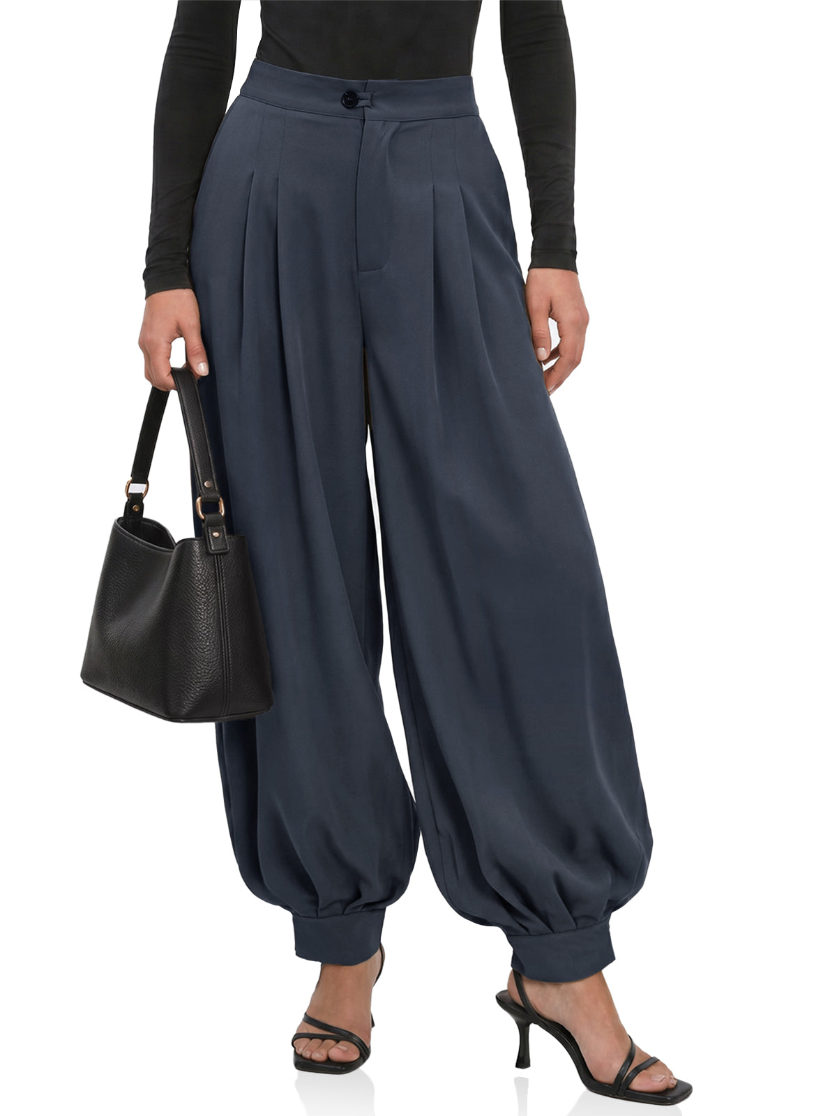 Womens Navy Dress Pants | Cicy Bell