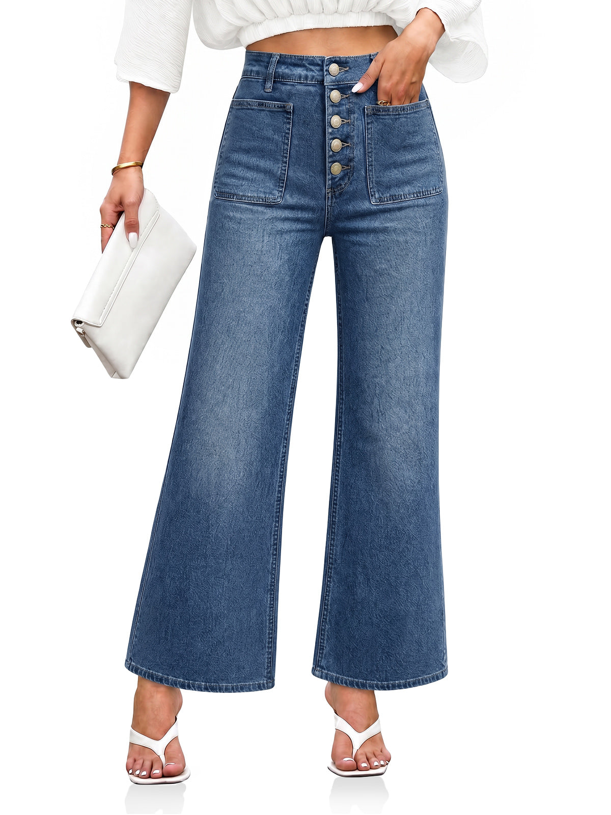 Womens High Waisted Flare Jeans | CicyBell