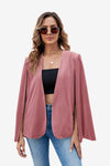 Womens Pink Velvet Cape Blazer Jackets 1