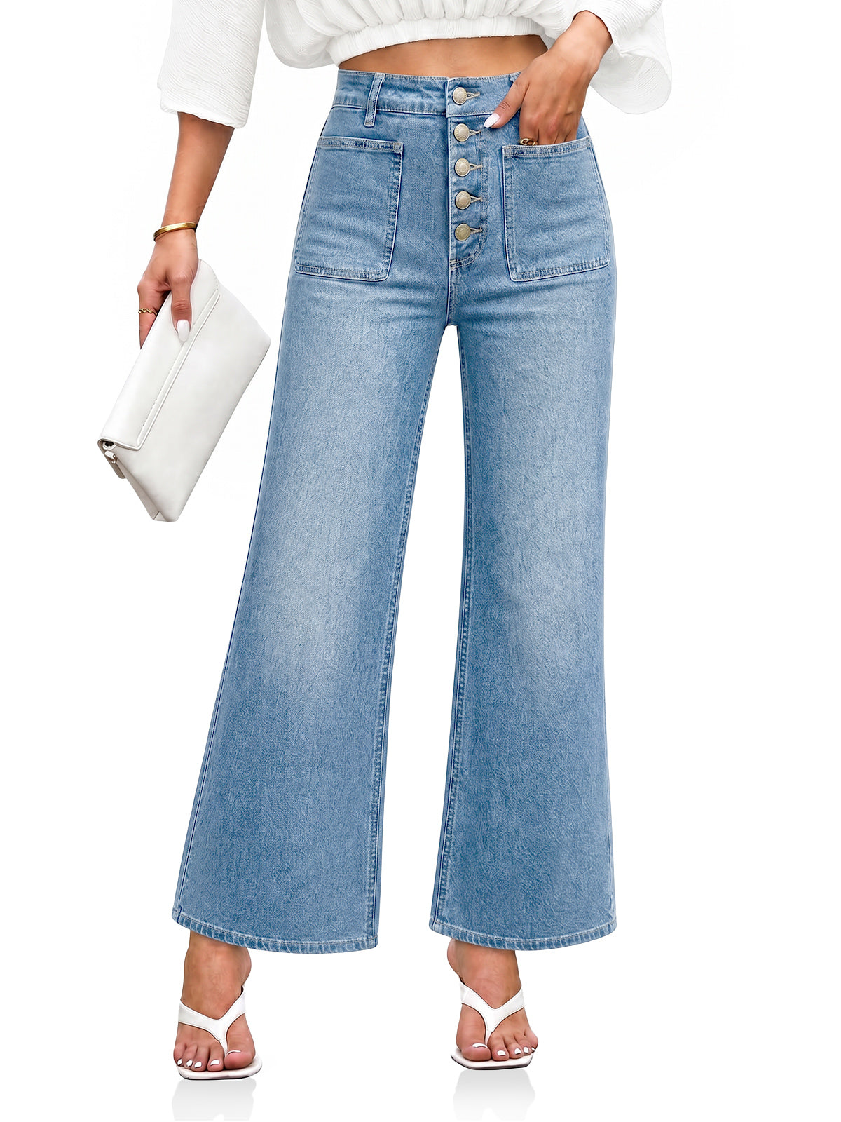 Womens High Waisted Flare Jeans | CicyBell