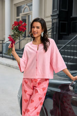 Cicy Bell Womens Pink Cardigan Tops 2