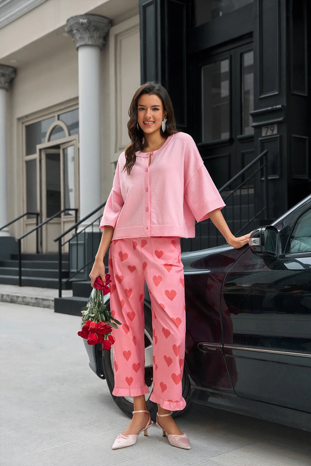 Cicy Bell Womens Pink Cardigan Tops