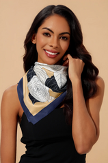 Womens Blue Head Scarf 2