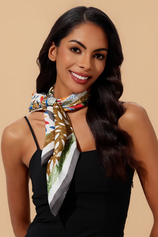 Womens Light Green Head Scarf 2