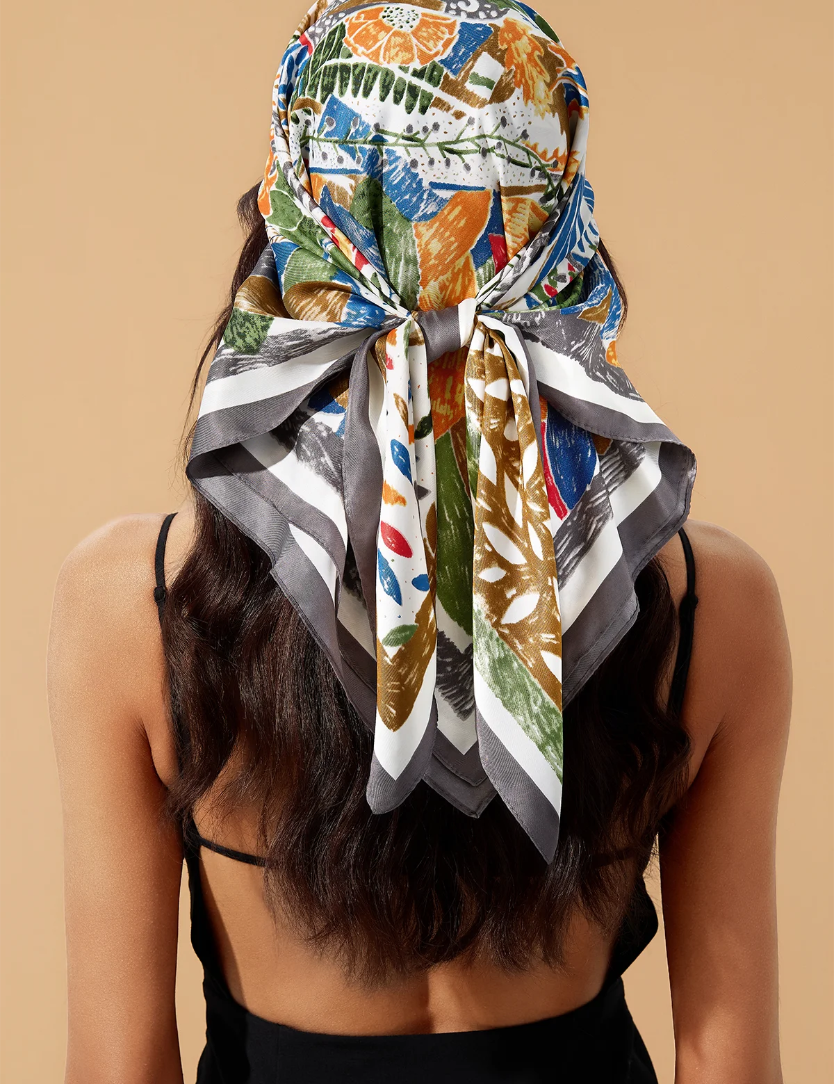 Womens Light Green Head Scarf 3