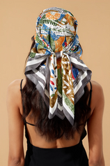Womens Light Green Head Scarf 3