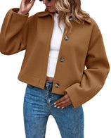Womens Button Down Short Outerwear | Cicy Bell