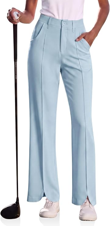 Womens Bluish Gray Golf Dress Pants | CicyBell