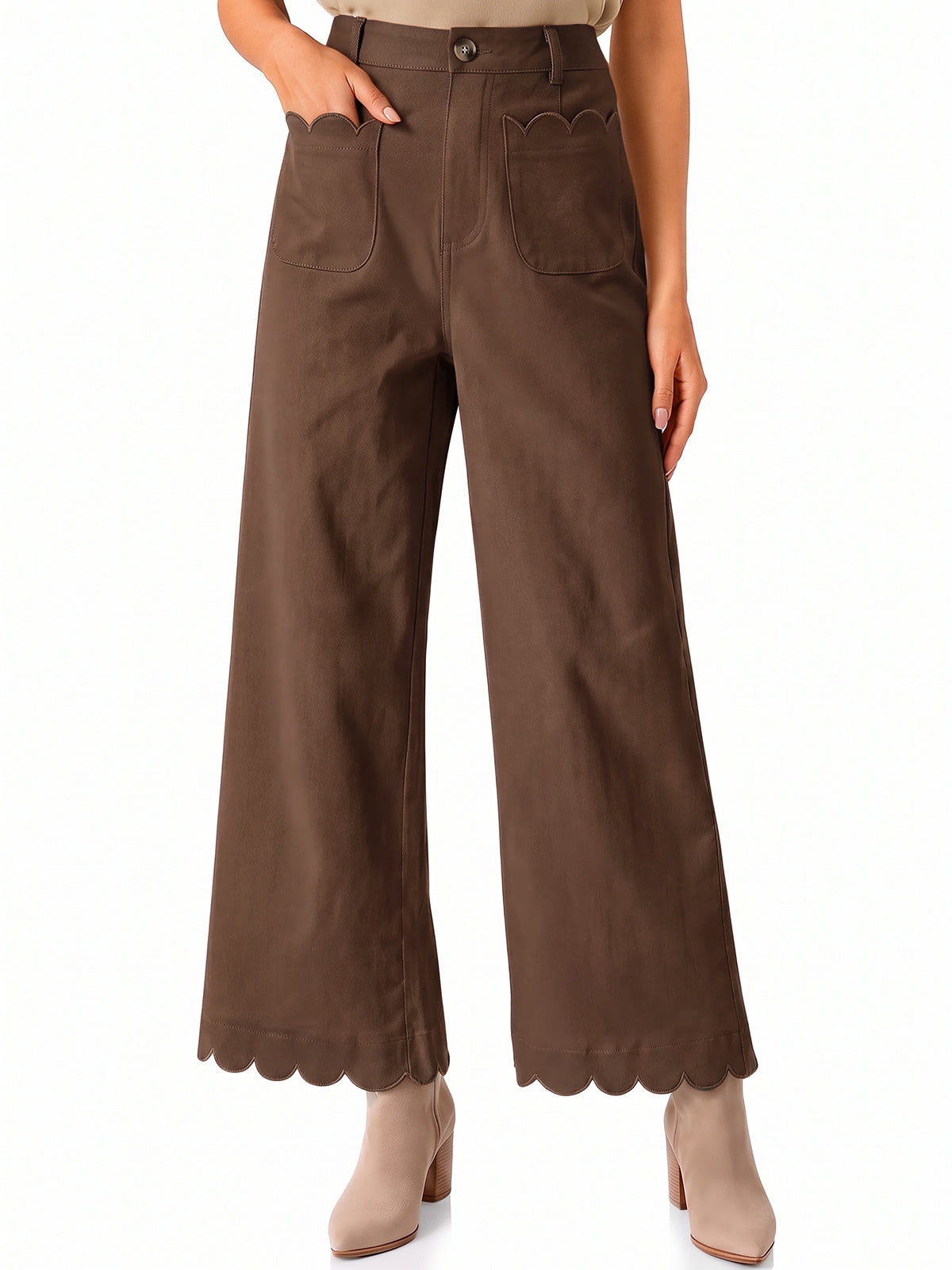 Womens High Waisted Wide Leg Pants | Cicy Bell