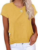 Womens Summer Basic Sleeve Tshirts Tops | Cicy Bell